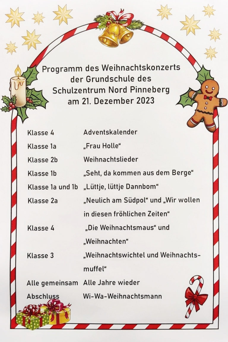 Programm-Weihnachtsfeier